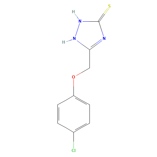 5-[(4-chlorophenoxy)methyl]-1,2-dihydro-1,2,4-triazole-3-thione (CAS: 113056-45-4) - Related Chemical Product