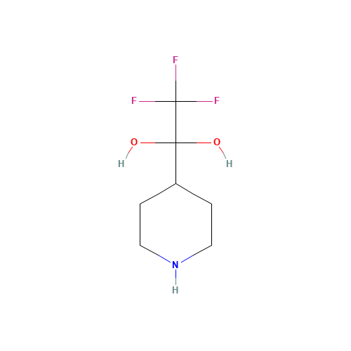 2,2,2-trifluoro-1-piperidin-4-ylethane-1,1-diol (CAS: 1268520-17-7) - Related Chemical Product