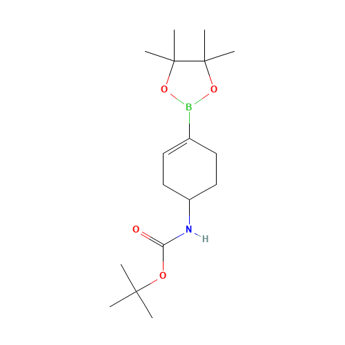 tert-butyl N-[4-(4,4,5,5-tetramethyl-1,3,2-dioxaborolan-2-yl)cyclohex-3-en-1-yl]carbamate (CAS: 1251732-64-5) - Related Chemical Product