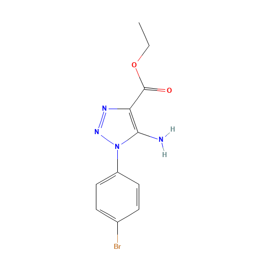 ethyl 5-amino-1-(4-bromophenyl)triazole-4-carboxylate (CAS: 106748-14-5) - Related Chemical Product