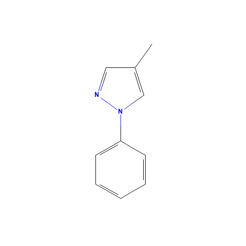 4-methyl-1-phenylpyrazole (CAS: 14766-43-9) - Chemical Structure and Molecular Formula 