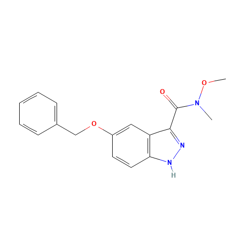 N-methoxy-N-methyl-5-phenylmethoxy-1H-indazole-3-carboxamide (CAS: 1386457-55-1) - Related Chemical Product