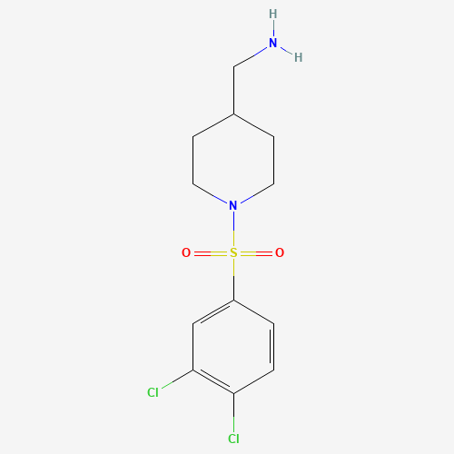[1-(3,4-dichlorophenyl)sulfonylpiperidin-4-yl]methanamine (CAS: 1154214-90-0) - Related Chemical Product