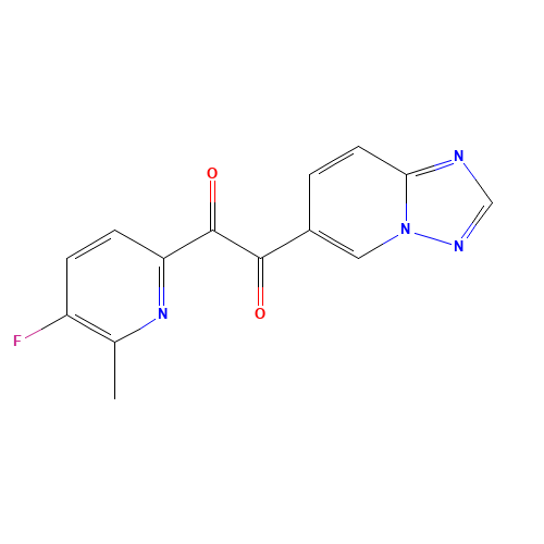 1-(5-fluoro-6-methylpyridin-2-yl)-2-([1,2,4]triazolo[1,5-a]pyridin-6-yl)ethane-1,2-dione (CAS: 943442-82-8) - Chemical Structure and Molecular Formula 