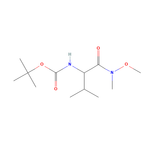 tert-butyl N-[1-[methoxy(methyl)amino]-3-methyl-1-oxobutan-2-yl]carbamate (CAS: 293329-55-2) - Related Chemical Product