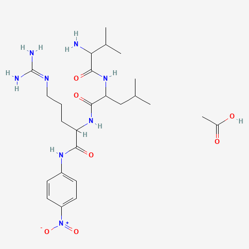 acetic acid;2-[(2-amino-3-methylbutanoyl)amino]-N-[5-(diaminomethylideneamino)-1-(4-nitroanilino)-1-oxopentan-2-yl]-4-methylpentanamide (CAS: 117961-23-6) - Related Chemical Product
