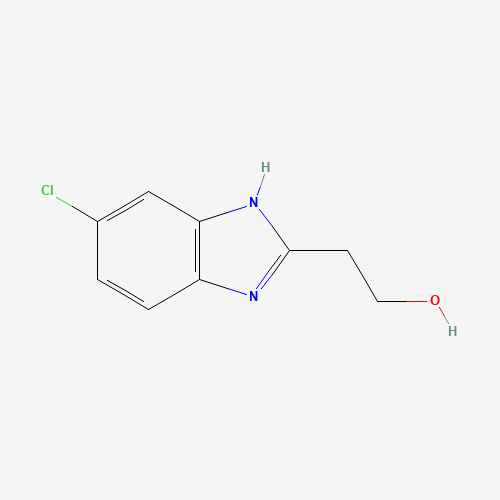 2-(6-chloro-1H-benzimidazol-2-yl)ethanol (CAS: 20033-00-5) - Chemical Structure and Molecular Formula 
