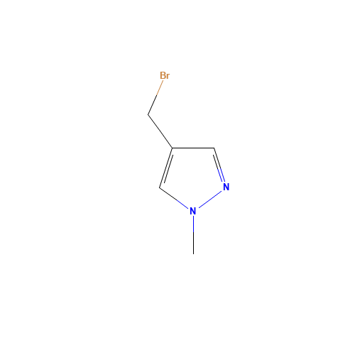 4-(bromomethyl)-1-methylpyrazole (CAS: 762237-02-5) - Chemical Structure and Molecular Formula 