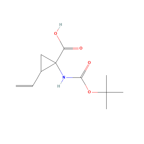 2-ethenyl-1-[(2-methylpropan-2-yl)oxycarbonylamino]cyclopropane-1-carboxylic acid (CAS: 1001667-24-8) - Related Chemical Product