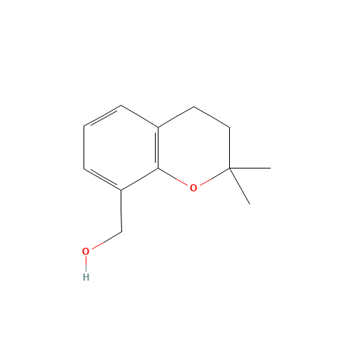 (2,2-dimethyl-3,4-dihydrochromen-8-yl)methanol (CAS: 355837-47-7) - Chemical Structure and Molecular Formula 