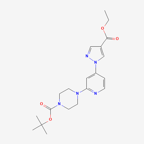 tert-butyl 4-[4-(4-ethoxycarbonylpyrazol-1-yl)pyridin-2-yl]piperazine-1-carboxylate (CAS: 1429309-49-8) - Related Chemical Product