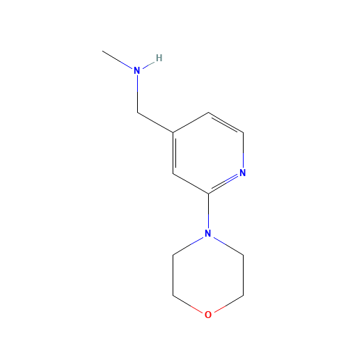 N-methyl-1-(2-morpholin-4-ylpyridin-4-yl)methanamine (CAS: 869901-11-1) - Related Chemical Product
