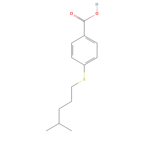 4-(4-methylpentylsulfanyl)benzoic acid (CAS: 32910-56-8) - Related Chemical Product