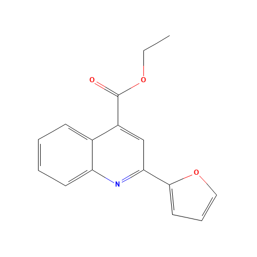 ethyl 2-(furan-2-yl)quinoline-4-carboxylate (CAS: 1036688-22-8) - Chemical Structure and Molecular Formula 