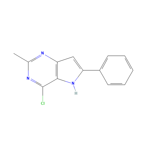 4-chloro-2-methyl-6-phenyl-5H-pyrrolo[3,2-d]pyrimidine (CAS: 52617-71-7) - Related Chemical Product