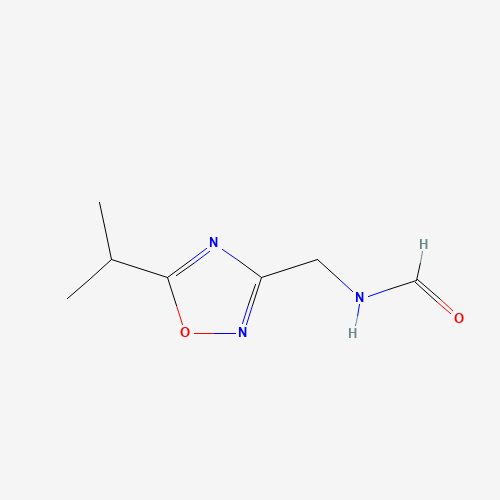 N-[(5-propan-2-yl-1,2,4-oxadiazol-3-yl)methyl]formamide (CAS: 122384-65-0) - Related Chemical Product