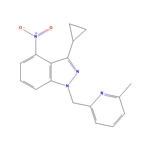3-cyclopropyl-1-[(6-methylpyridin-2-yl)methyl]-4-nitroindazole (CAS: 1313410-24-0) - Related Chemical Product