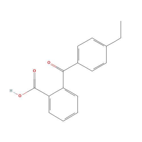 2-(4-ethylbenzoyl)benzoic acid (CAS: 1151-14-0) - Chemical Structure and Molecular Formula 