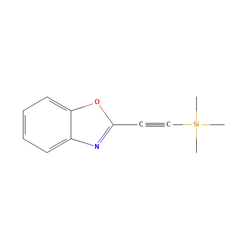 2-(1,3-benzoxazol-2-yl)ethynyl-trimethylsilane (CAS: 1373278-89-7) - Chemical Structure and Molecular Formula 