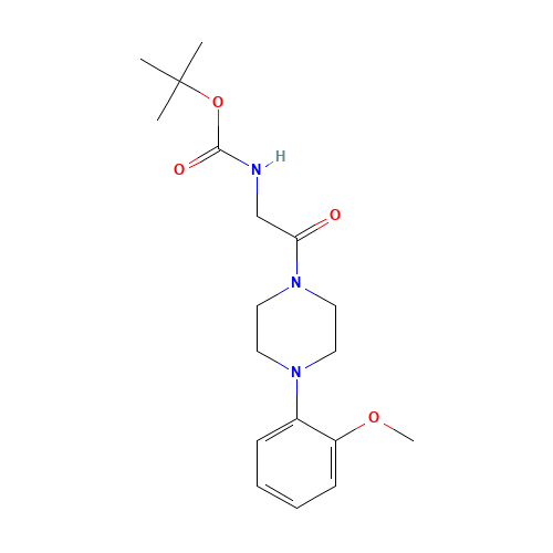 tert-butyl N-[2-[4-(2-methoxyphenyl)piperazin-1-yl]-2-oxoethyl]carbamate (CAS: 189762-34-3) - Related Chemical Product