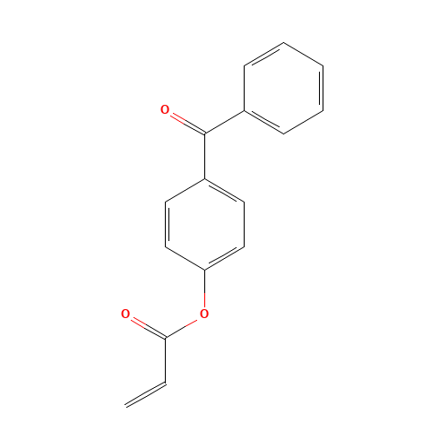 (4-benzoylphenyl) prop-2-enoate (CAS: 22535-49-5) - Chemical Structure and Molecular Formula 