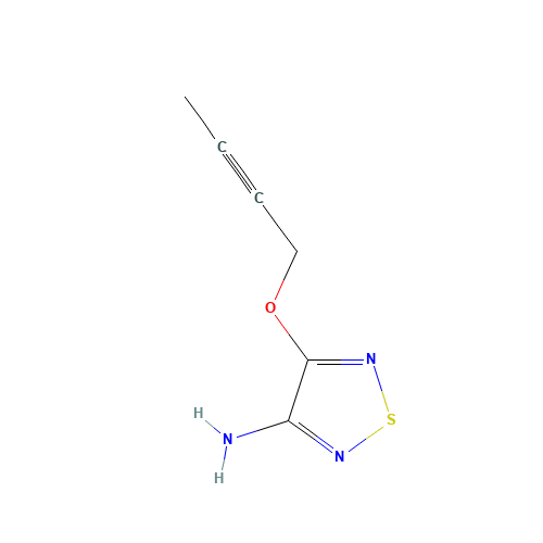 4-but-2-ynoxy-1,2,5-thiadiazol-3-amine (CAS: 25369-91-9) - Related Chemical Product