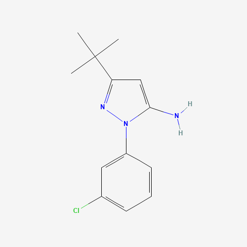 5-tert-butyl-2-(3-chlorophenyl)pyrazol-3-amine (CAS: 895042-70-3) - Related Chemical Product