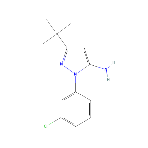 5-tert-butyl-2-(3-chlorophenyl)pyrazol-3-amine (CAS: 895042-70-3) - Related Chemical Product