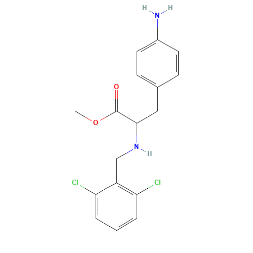 methyl 3-(4-aminophenyl)-2-[(2,6-dichlorophenyl)methylamino]propanoate (CAS: 623146-91-8) - Related Chemical Product