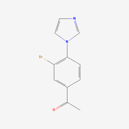 1-(3-bromo-4-imidazol-1-ylphenyl)ethanone (CAS: 1141669-55-7) - Related Chemical Product