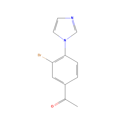 1-(3-bromo-4-imidazol-1-ylphenyl)ethanone (CAS: 1141669-55-7) - Related Chemical Product