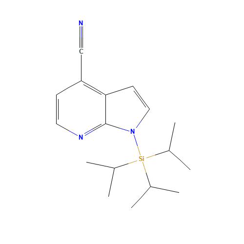 1-tri(propan-2-yl)silylpyrrolo[2,3-b]pyridine-4-carbonitrile (CAS: 1092580-01-2) - Related Chemical Product