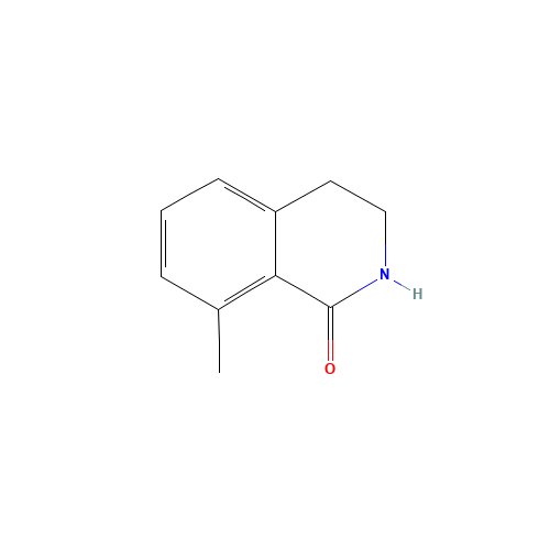 8-methyl-3,4-dihydro-2H-isoquinolin-1-one (CAS: 1082041-79-9) - Chemical Structure and Molecular Formula 
