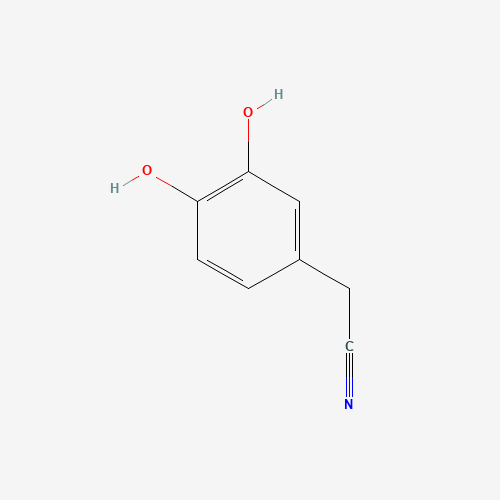 2-(3,4-dihydroxyphenyl)acetonitrile (CAS: 1126-62-1) - Chemical Structure and Molecular Formula 