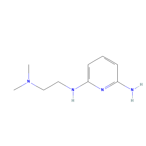 6-N-[2-(dimethylamino)ethyl]pyridine-2,6-diamine (CAS: 63763-45-1) - Chemical Structure and Molecular Formula 