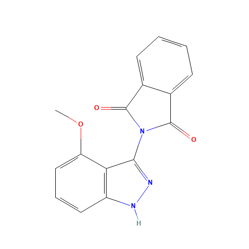 2-(4-methoxy-1H-indazol-3-yl)isoindole-1,3-dione (CAS: 1240518-11-9) - Chemical Structure and Molecular Formula 
