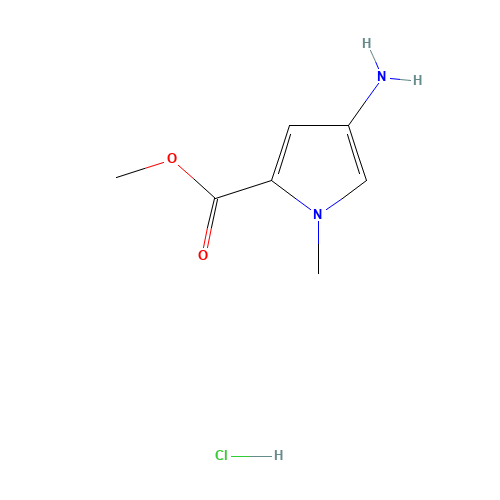methyl 4-amino-1-methylpyrrole-2-carboxylate;hydrochloride (CAS: 180258-45-1) - Chemical Structure and Molecular Formula 