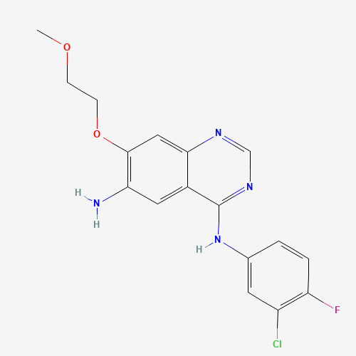 4-N-(3-chloro-4-fluorophenyl)-7-(2-methoxyethoxy)quinazoline-4,6-diamine (CAS: 402855-01-0) - Related Chemical Product