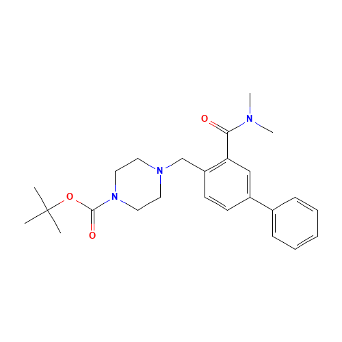 tert-butyl 4-[[2-(dimethylcarbamoyl)-4-phenylphenyl]methyl]piperazine-1-carboxylate (CAS: 1446819-60-8) - Related Chemical Product