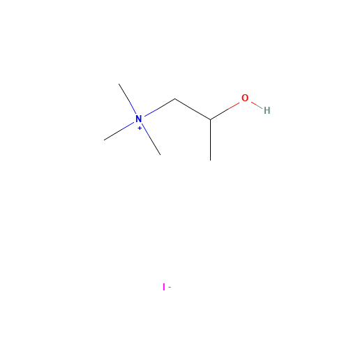 2-hydroxypropyl(trimethyl)azanium;iodide (CAS: 60154-19-0) - Chemical Structure and Molecular Formula 
