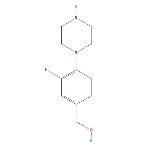 (3-fluoro-4-piperazin-1-ylphenyl)methanol (CAS: 868244-63-7) - Related Chemical Product