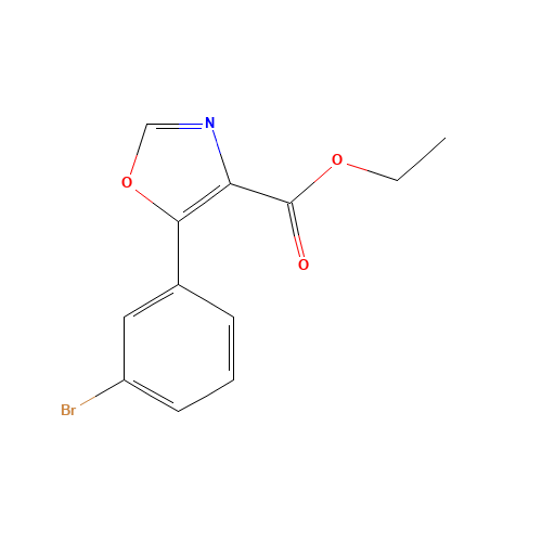 ethyl 5-(3-bromophenyl)-1,3-oxazole-4-carboxylate (CAS: 885274-09-9) - Related Chemical Product