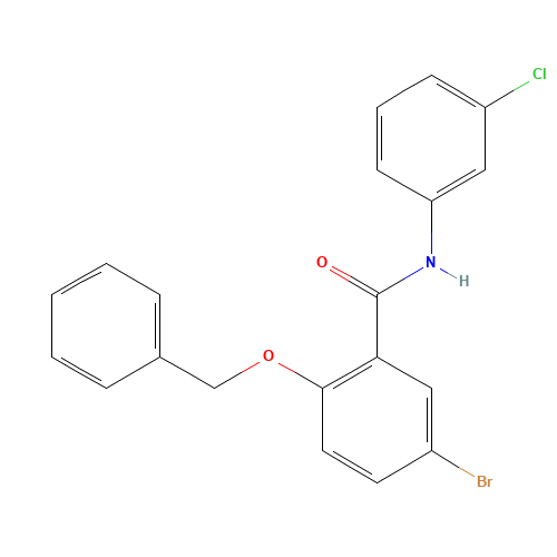 5-bromo-N-(3-chlorophenyl)-2-phenylmethoxybenzamide (CAS: 1285513-41-8) - Related Chemical Product
