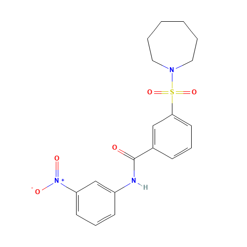 3-(azepan-1-ylsulfonyl)-N-(3-nitrophenyl)benzamide (CAS: 330461-64-8) - Related Chemical Product