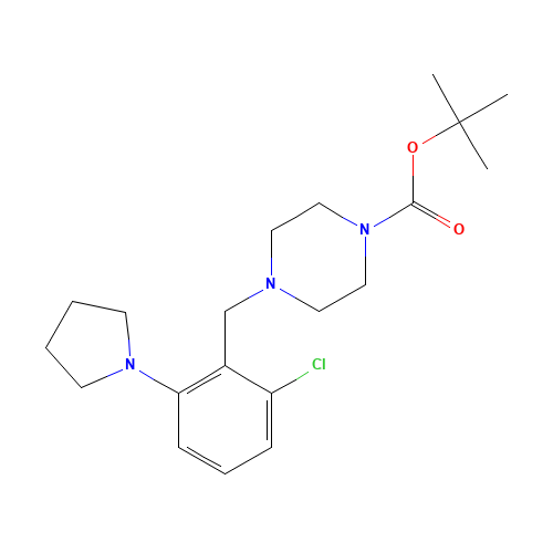 tert-butyl 4-[(2-chloro-6-pyrrolidin-1-ylphenyl)methyl]piperazine-1-carboxylate (CAS: 1446818-71-8) - Related Chemical Product