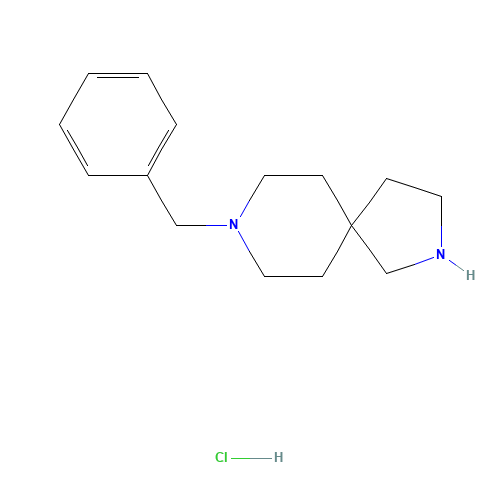 8-benzyl-2,8-diazaspiro[4.5]decane;hydrochloride (CAS: 1159826-27-3) - Chemical Structure and Molecular Formula 
