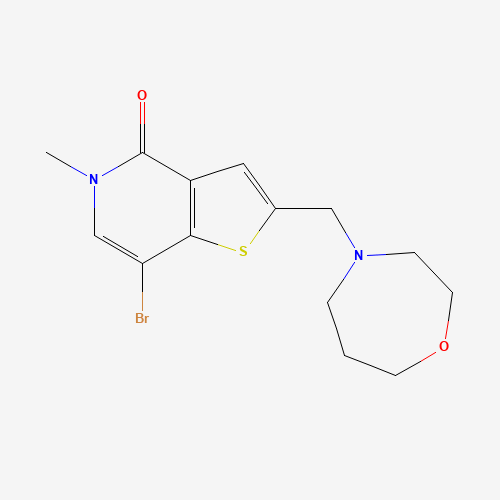 7-bromo-5-methyl-2-(1,4-oxazepan-4-ylmethyl)thieno[3,2-c]pyridin-4-one (CAS: 1610520-61-0) - Related Chemical Product