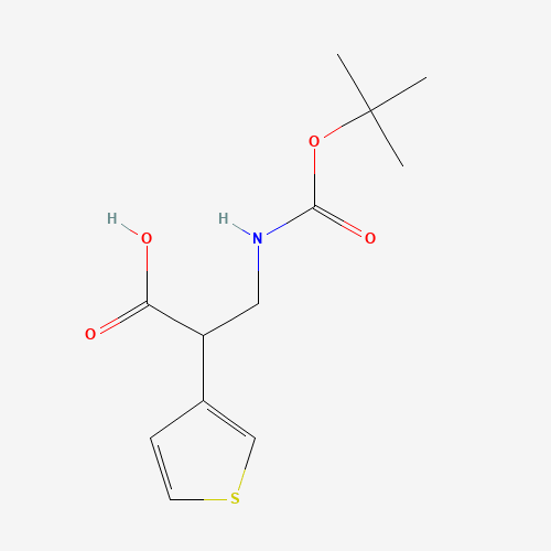 3-[(2-methylpropan-2-yl)oxycarbonylamino]-2-thiophen-3-ylpropanoic acid (CAS: 683219-15-0) - Related Chemical Product