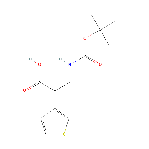 3-[(2-methylpropan-2-yl)oxycarbonylamino]-2-thiophen-3-ylpropanoic acid (CAS: 683219-15-0) - Related Chemical Product