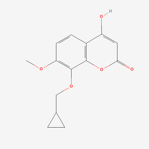 8-(cyclopropylmethoxy)-4-hydroxy-7-methoxychromen-2-one (CAS: 1219709-36-0) - Related Chemical Product